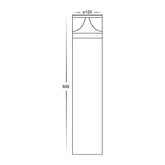 Havit Lighting Bollard Lighting Divad 600mm Aluminium Black LED Lights-For-You